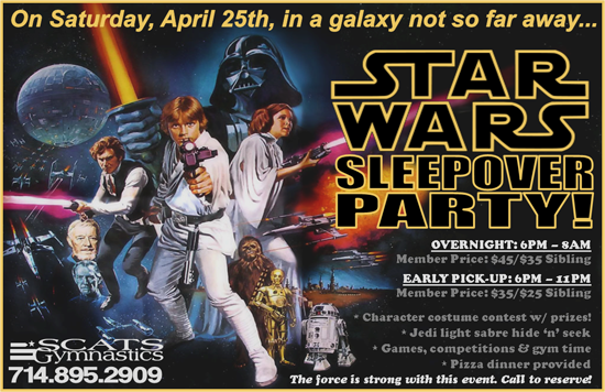 Star Wars Sleepover - March 22nd